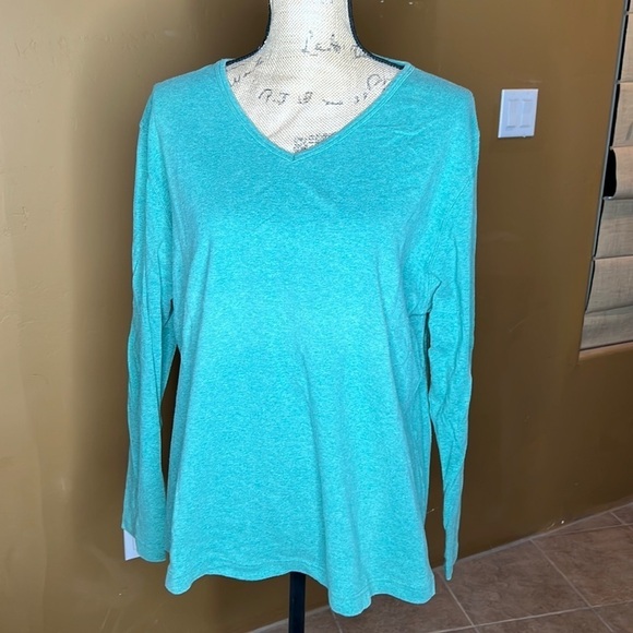 Duluth Trading Co. Green LS Top Size XL - Picture 1 of 3